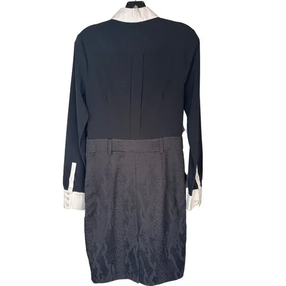 2/$30 Altuzarra Size 4 Black & White Long-Sleeve Dress - Picture 4 of 16